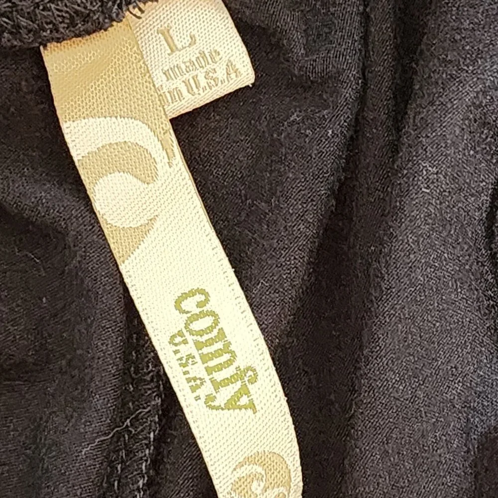 Comfy U.S.A. Black Modal Span Elastic Waist Casual Wide Leg Lounge Pants Size L - Picture 15 of 16